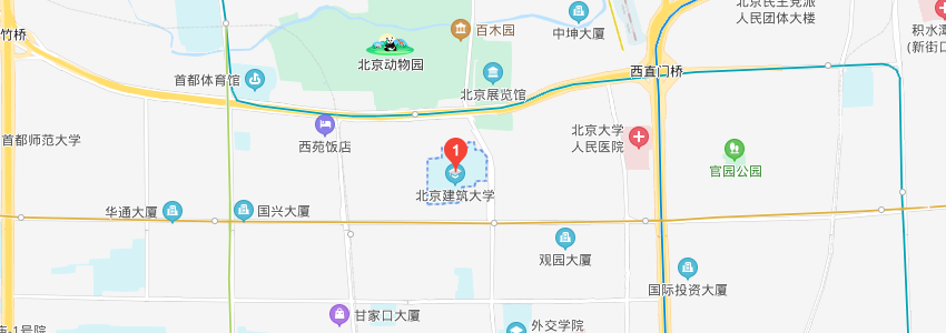 北京建筑大学学校地图